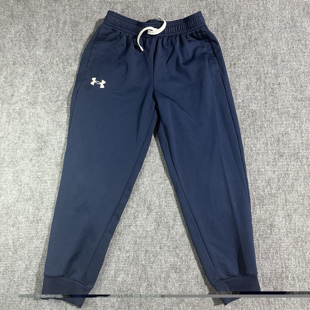 Under Armour Youth S Dark Blue Jogger Athletic Pants New